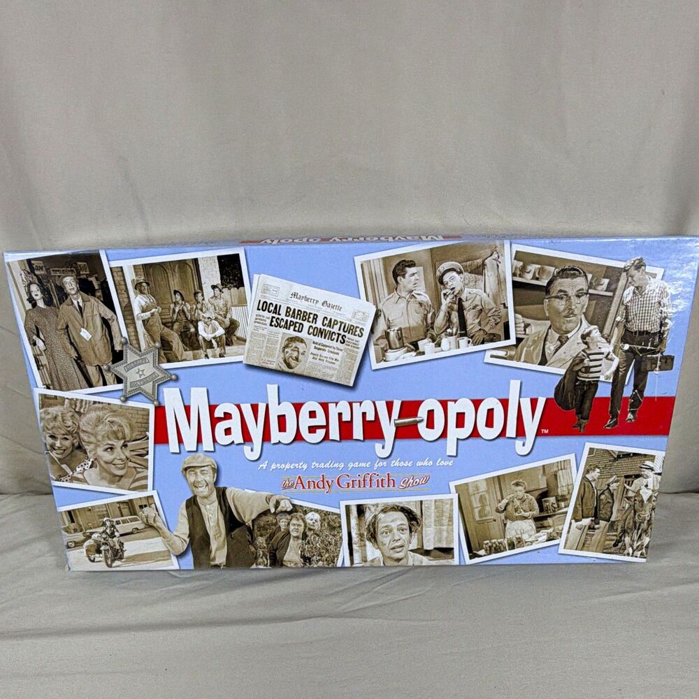 Mayberry-opoly Andy Griffith Show Monopoly Style Board Game 2007 Complete